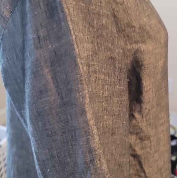 Linen Grey Ladies Shirt - Picture 3 of 5